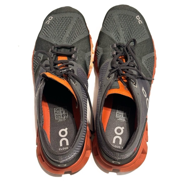 On Cloud X Running Shoes is Rust/Rock size 11 - Picture 8 of 9